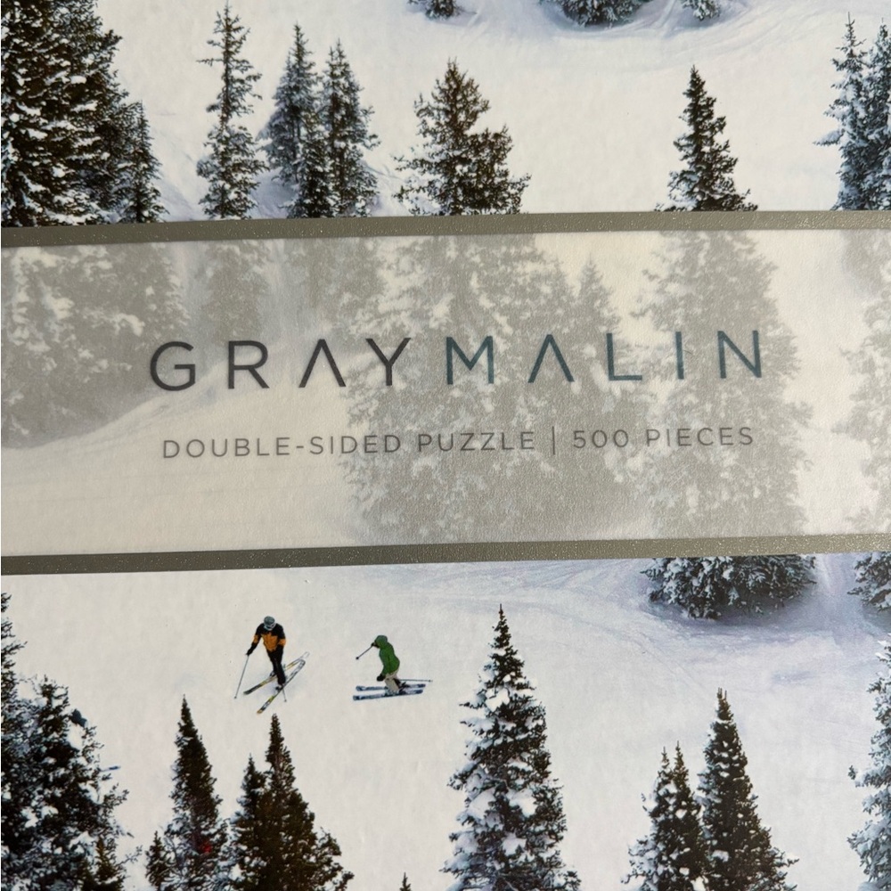 Gray Malin Winter Ski Scene Puzzle
